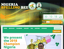 Tablet Screenshot of nigeriaspellingbee.com